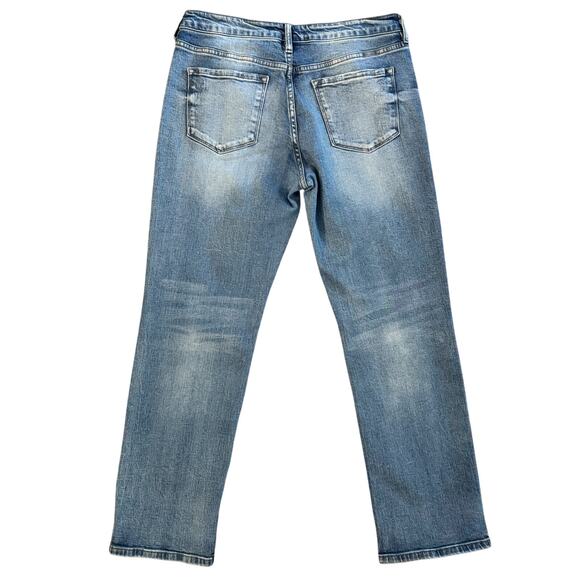 KanCan Jeans Women's Size 30 10 Blue High Rise Straight Distressed 1182 - Picture 10 of 12